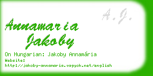 annamaria jakoby business card