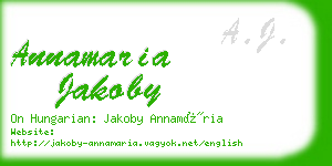 annamaria jakoby business card